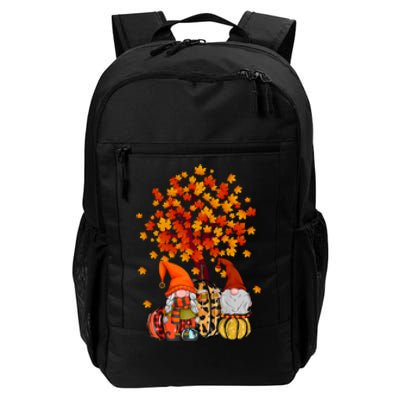 Autumn Leaves Gnomes Fall Season Pumpkin Daily Commute Backpack