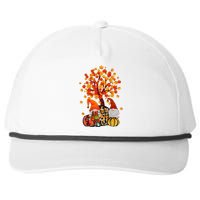 Autumn Leaves Gnomes Fall Season Pumpkin Snapback Five-Panel Rope Hat