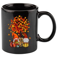 Autumn Leaves Gnomes Fall Season Pumpkin 11oz C Handle Ceramic Mug