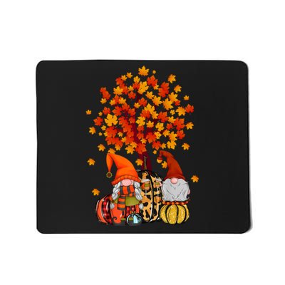 Autumn Leaves Gnomes Fall Season Pumpkin Mousepad