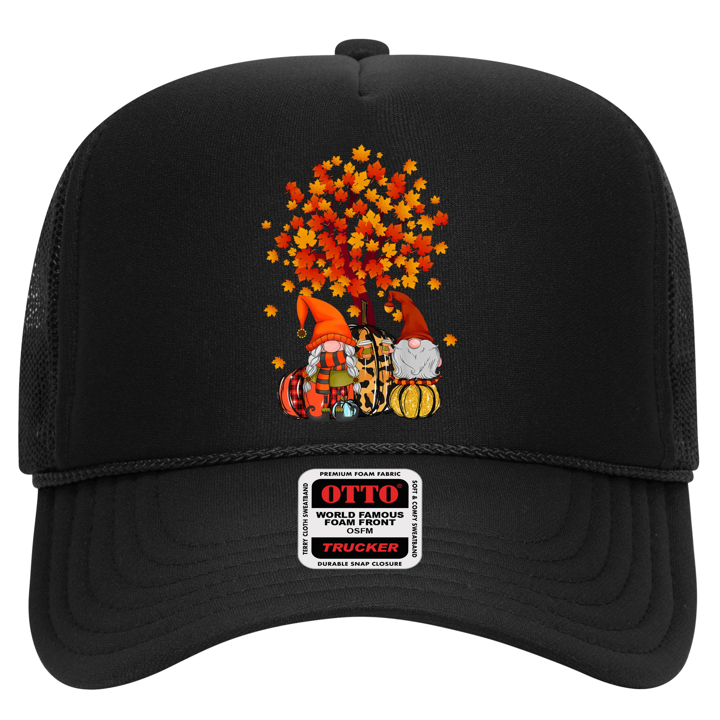 Autumn Leaves Gnomes Fall Season Pumpkin Hat