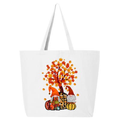 Autumn Leaves Gnomes Fall Season Pumpkin 25L Jumbo Tote