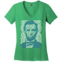 Abraham Lincoln Gettysburg Address Women's V-Neck T-Shirt