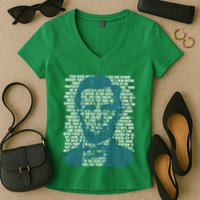 Abraham Lincoln Gettysburg Address Women's V-Neck T-Shirt