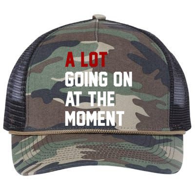 A Lot Going On At The Moment Funny Era Retro Rope Trucker Hat Cap