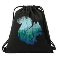 Animal Lover Gift Idea Forest Nature Wildlife Squirrel Drawstring Bag