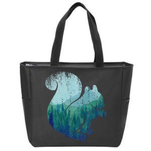 Animal Lover Gift Idea Forest Nature Wildlife Squirrel Zip Tote Bag