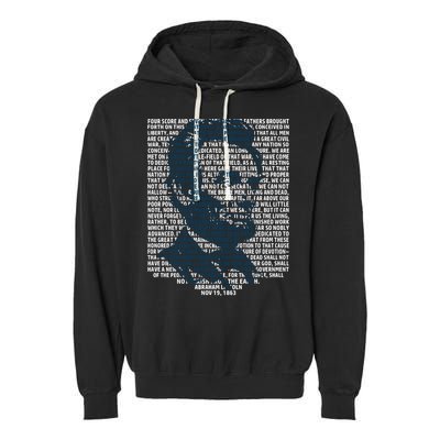 Abraham Lincoln Gettysburg Address Gift History Garment-Dyed Fleece Hoodie