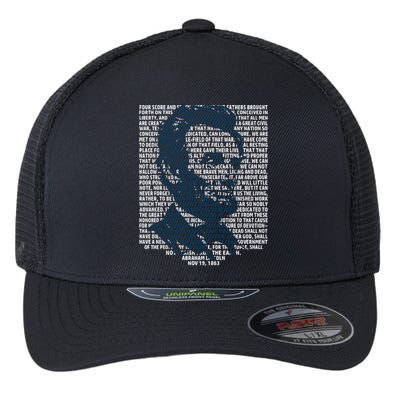 Abraham Lincoln Gettysburg Address Gift History Flexfit Unipanel Trucker Cap