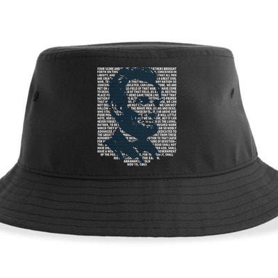 Abraham Lincoln Gettysburg Address Gift History Sustainable Bucket Hat