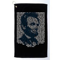 Abraham Lincoln Gettysburg Address Gift History Golf Towel