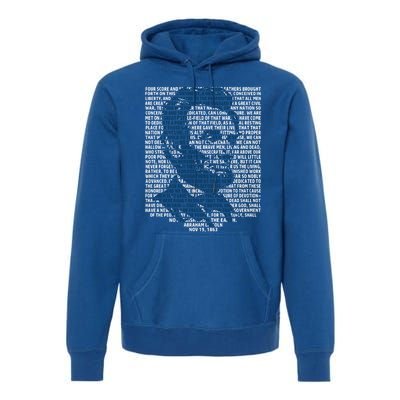 Abraham Lincoln Gettysburg Address Gift History Premium Hoodie