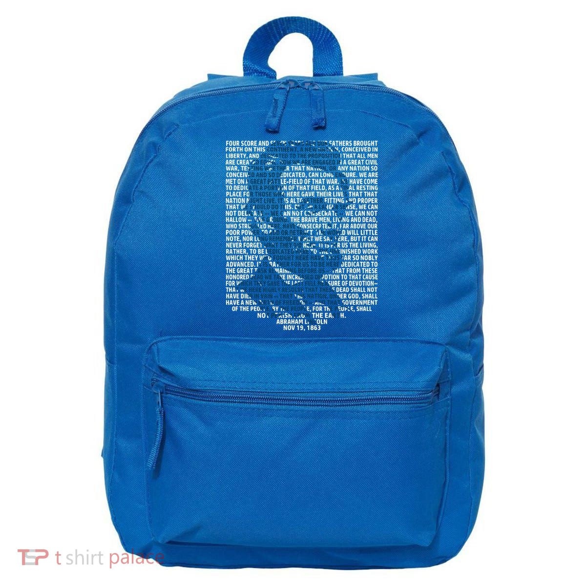 Abraham Lincoln Gettysburg Address Gift History 16 in Basic Backpack