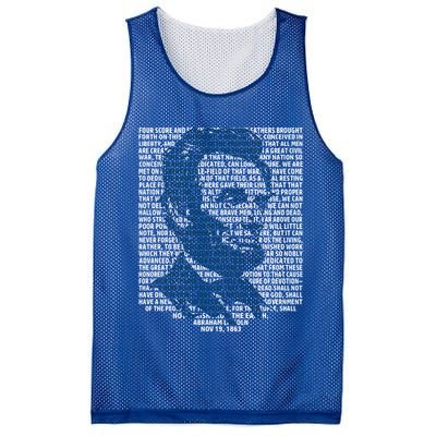 Abraham Lincoln Gettysburg Address Gift History Mesh Reversible Basketball Jersey Tank
