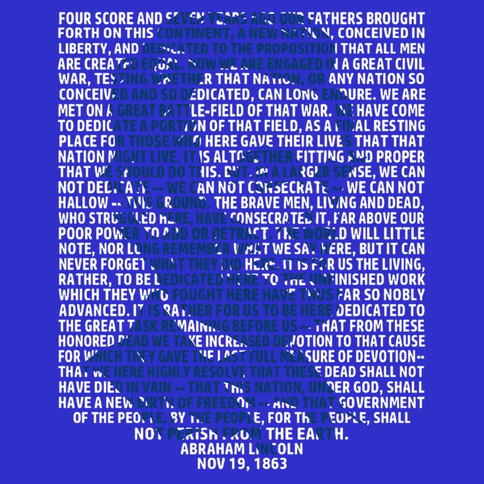 Abraham Lincoln Gettysburg Address Gift History Magnet