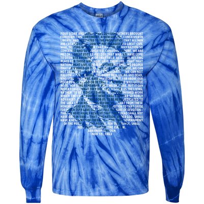 Abraham Lincoln Gettysburg Address Gift History Tie-Dye Long Sleeve Shirt