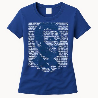 Abraham Lincoln Gettysburg Address Gift History Womens T-Shirt