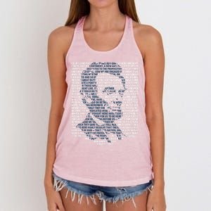 Abraham Lincoln Gettysburg Address Gift History Women's Knotted Racerback Tank