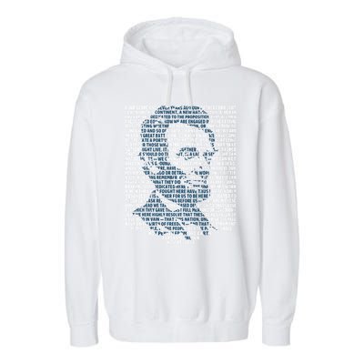 Abraham Lincoln Gettysburg Address Gift History Garment-Dyed Fleece Hoodie