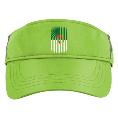 Algeria United States of America USA Flag Adult Drive Performance Visor