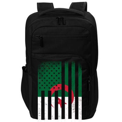 Algeria United States of America USA Flag Impact Tech Backpack