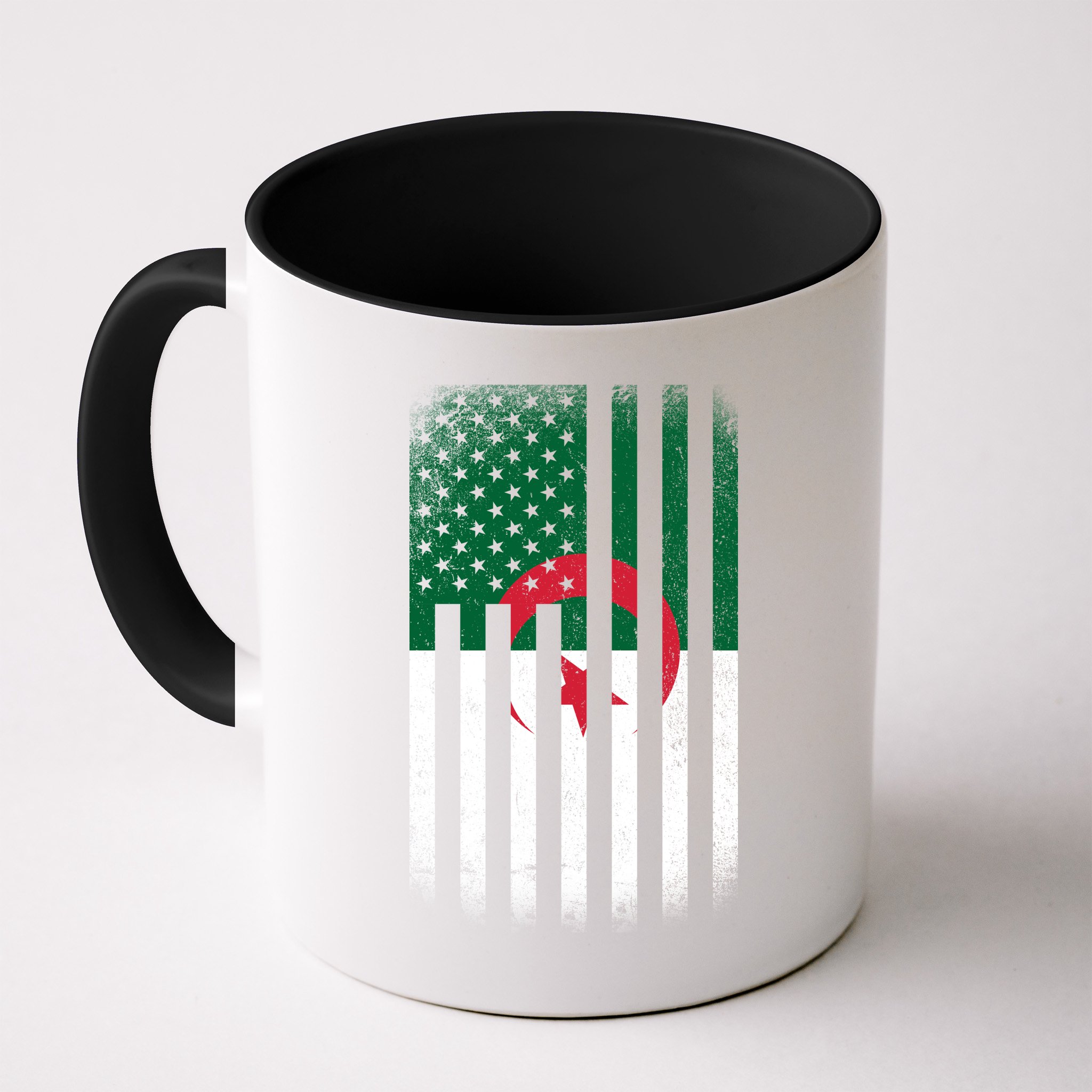 Algeria United States of America USA Flag Mug