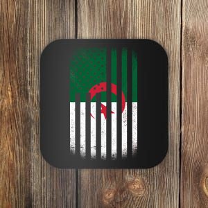 Algeria United States of America USA Flag Coaster