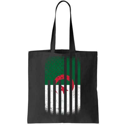 Algeria United States of America USA Flag Tote Bag