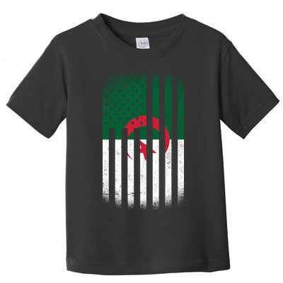 Algeria United States of America USA Flag Toddler T-Shirt
