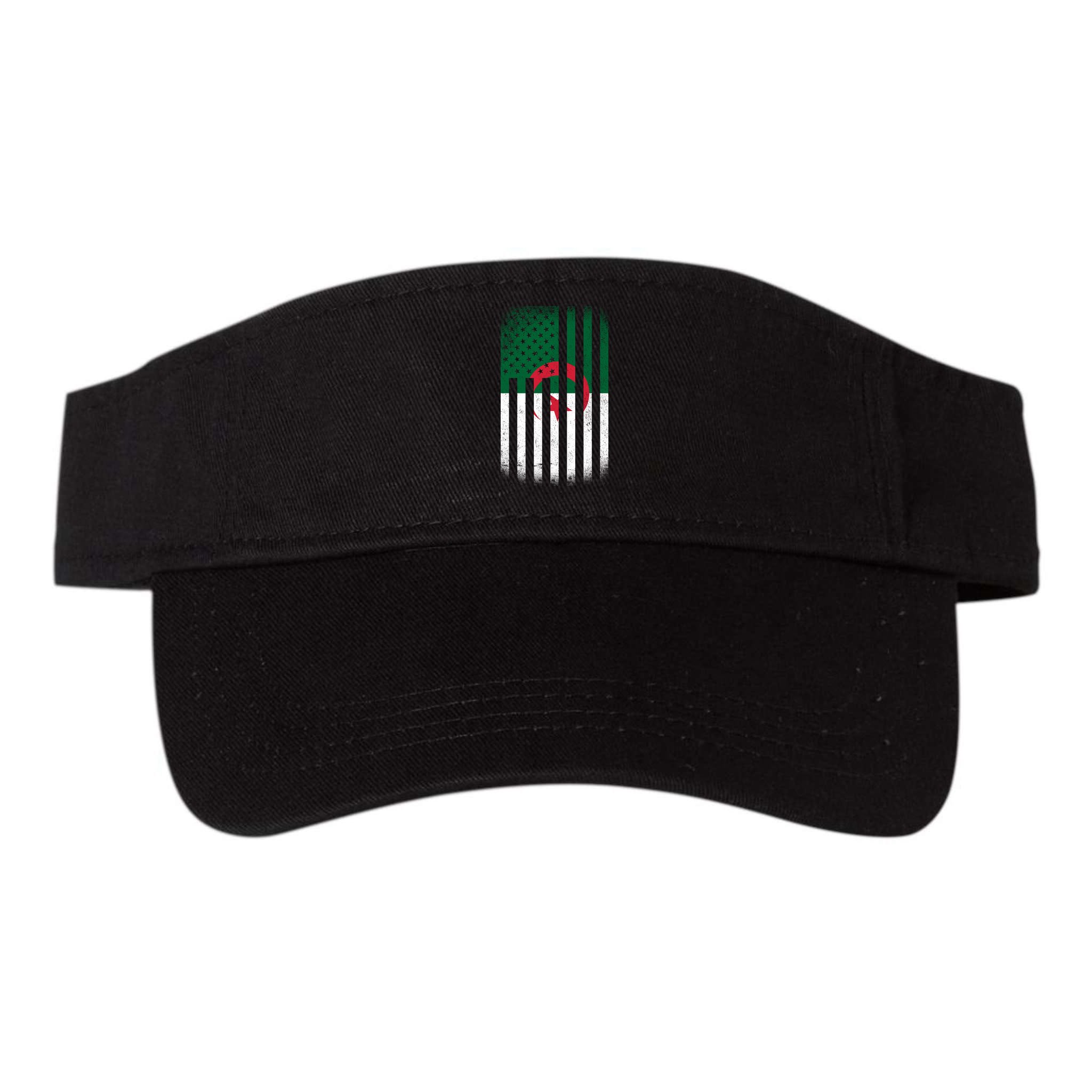 Algeria United States of America USA Flag Visor