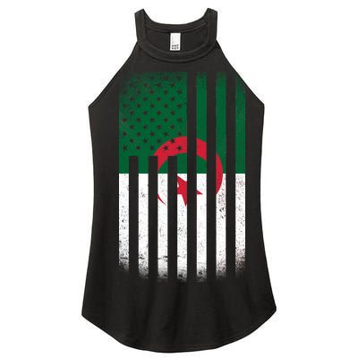 Algeria United States of America USA Flag Women’s Perfect Tri Rocker Tank