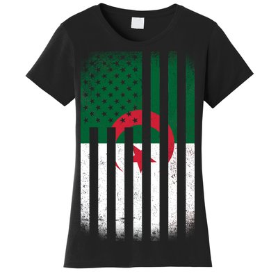 Algeria United States of America USA Flag Women's T-Shirt