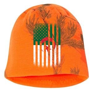 Algeria United States of America USA Flag Kati - Camo Knit Beanie