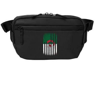 Algeria United States of America USA Flag Crossbody Pack