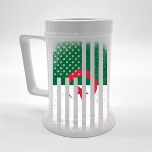 Algeria United States of America USA Flag Beer Stein