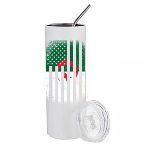 Algeria United States of America USA Flag Stainless Steel Tumbler