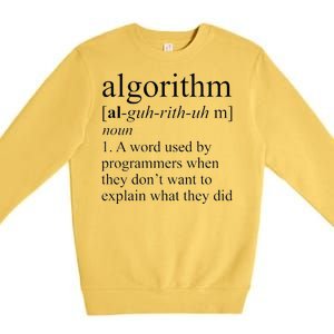 Algorithm Definition Premium Crewneck Sweatshirt