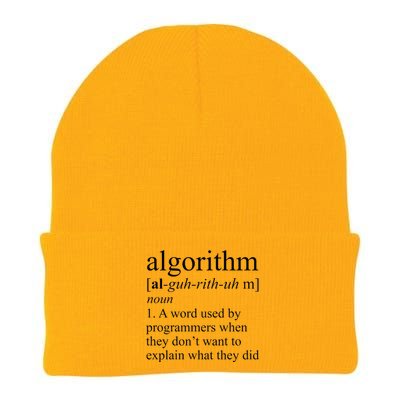 Algorithm Definition Knit Cap Winter Beanie