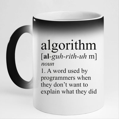 Algorithm Definition 11oz Black Color Changing Mug