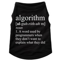Algorithm Definition Doggie Tank
