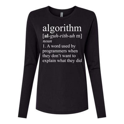 Algorithm Definition Womens Cotton Relaxed Long Sleeve T-Shirt