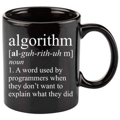 Algorithm Definition 11oz C Handle Ceramic Mug