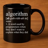 Algorithm Definition 11oz C Handle Ceramic Mug