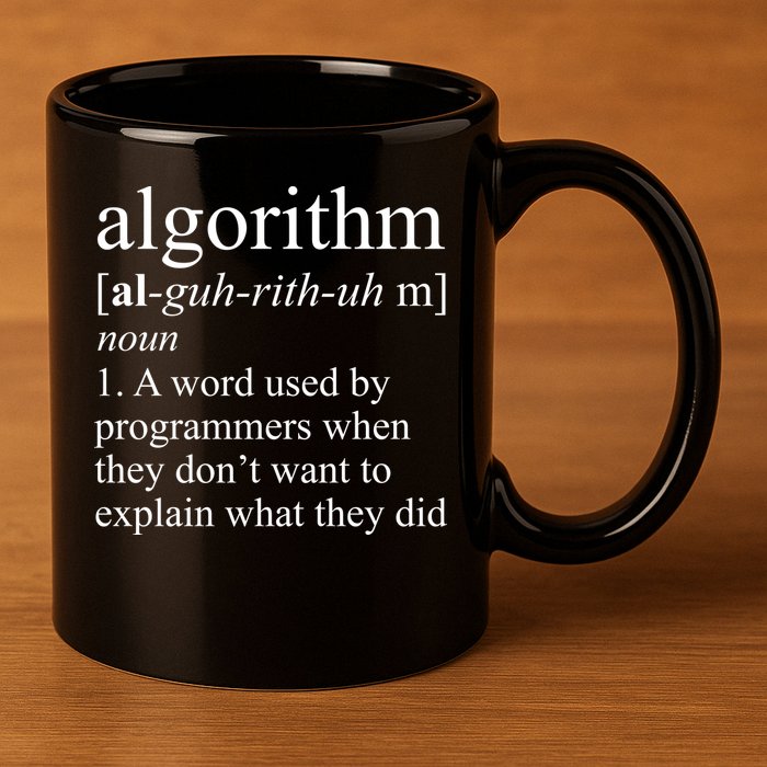 Algorithm Definition 11oz C Handle Ceramic Mug