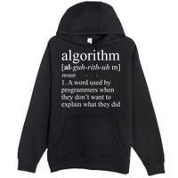 Algorithm Definition Premium Pullover Hoodie