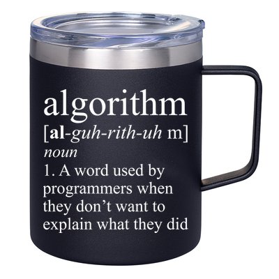 Algorithm Definition 12oz Stainless Steel Coffee Mug