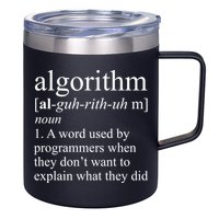 Algorithm Definition 12oz Stainless Steel Coffee Mug