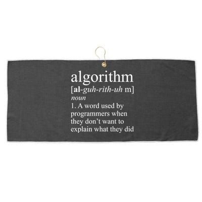 Algorithm Definition Large Microfiber Waffle Golf Towel