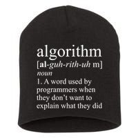 Algorithm Definition Short Acrylic Beanie