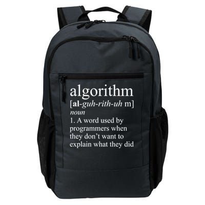 Algorithm Definition Daily Commute Backpack